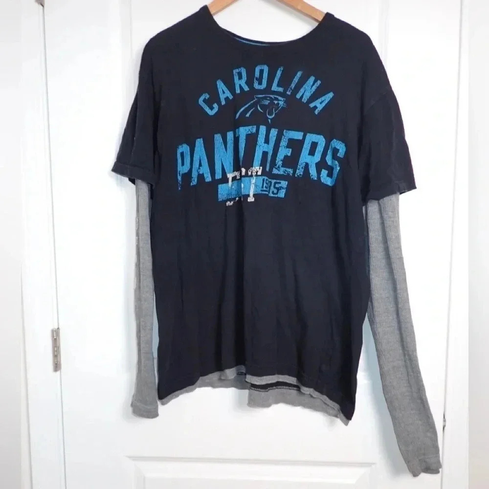 Carolina Panthers Official NFL Apparel Size XXL Long Sleeve Shirt